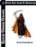 Stock Art: Blackmon Female Cyborg Reaper