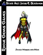 Stock Art: Blackmon Female Warrior with Mace