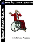 Stock Art: Blackmon Male Psychic in Wheelchair