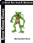 Stock Art: Blackmon Bird Lizard Frog Demon
