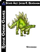 Stock Art: Blackmon Stegosaurus