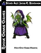 Stock Art: Blackmon Multi-eyed Goblin Monster