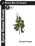 Stock Art: Courts Lizardfolk Warrior