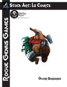 Stock Art: Courts Dwarf Barbarian