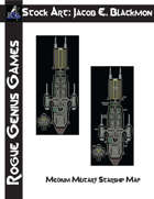 Stock Art: Blackmon Medium Military Starship Map