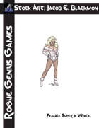 Stock Art: Blackmon Female Super in White