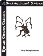 Stock Art: Blackmon Ugly Spider Monster