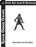 Stock Art: Blackmon Super Villain with Gas Mask