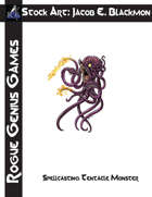 Stock Art: Blackmon Spellcasting Tentacle Monster