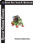 Stock Art: Blackmon Gnomes on Riding Frog