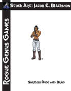 Stock Art: Blackmon Shirtless Dude with Braid