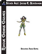 Stock Art: Blackmon Beautiful Asian Super