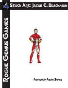 Stock Art: Blackmon Armored Asian Super