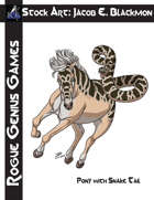 Stock Art: Blackmon Pony with Snake Tail
