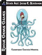 Stock Art: Blackmon Transparent Tentacle Monster