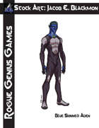 Stock Art: Blackmon Blue-skinned Alien