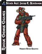 Stock Art: Blackmon Horned Space Squatch