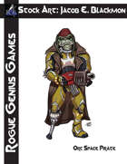 Stock Art: Blackmon Orc Space Pirate