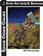 Stock Art: Blackmon Sci-Fi Adventurers