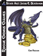 Stock Art: Blackmon Coin Dragon