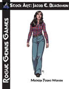 Stock Art: Blackmon Modern Young Woman