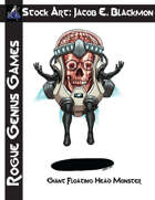 Stock Art: Blackmon Giant Floating Head Monster