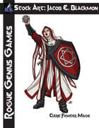 Stock Art: Blackmon Cleric Fighter Mage