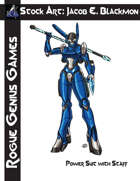 Stock Art: Blackmon Power Suit with Staff