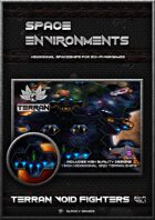 Space Environment Terran Void Fighter spaceship set