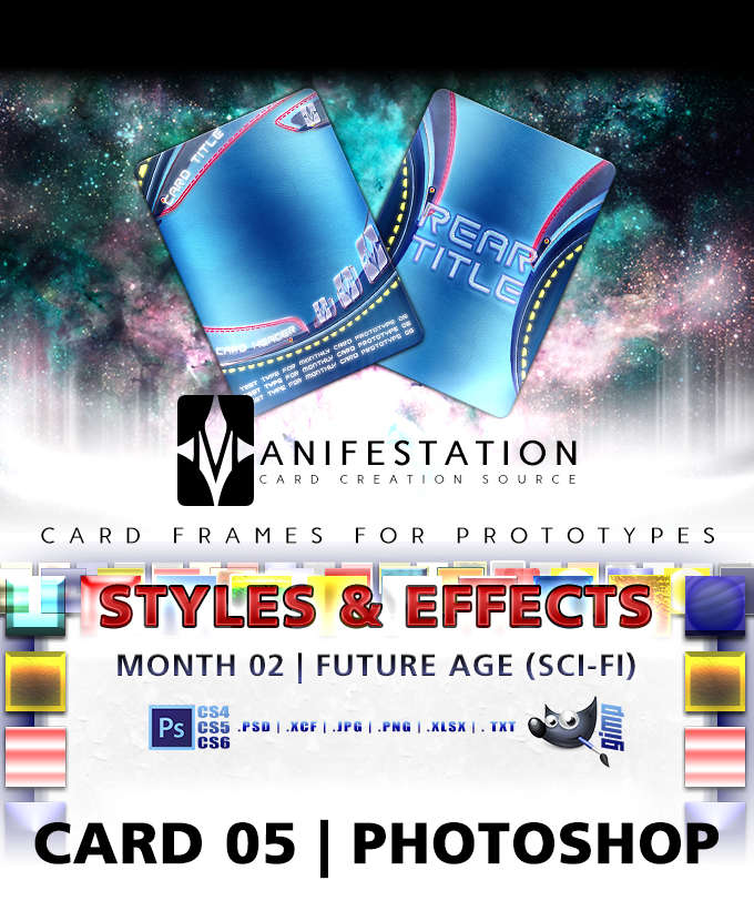 Card 05 - Styles & Effects (Future Age) Photoshop + Gimp | Card Design ...