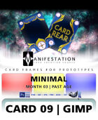 Card 09 - Minimal (Past Age) Gimp | Card Design Template for Prototyping |