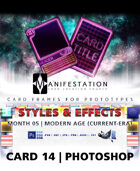 Card 14 - Styles & Effects (Modern Age) Photoshop + Gimp | Card Design Border for Prototypes |