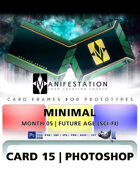 Card 15 - Minimal (Future Age) Photoshop + Gimp | Card Design Border for Prototypes |