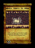 Whats Yours Is Mine - Custom Card