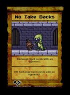 No Take Backs - Custom Card