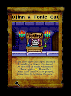 Djinn & Tonic Cat - Custom Card