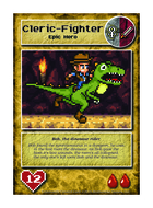 Bob, The Dinosaur Rider - Custom Card