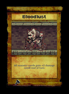 Bloodlust - Custom Card