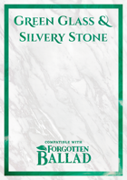 Green Glass & Silvery Stone