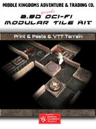 Sci-Fi Map Tiles - 2.5D and VTT Modular Tiles: Set 1