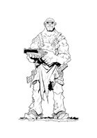 RPG Post-Apocalypse Character, Male
