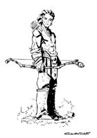 RPG fantasy Character, Male, Human Ranger
