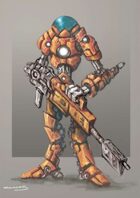 RPG Sci-Fi Character, Robot/Armor Suit