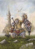 RPG Fantasy Illustration, Male, Dwarf Monster Hunter