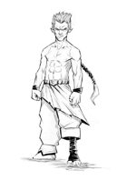 RPG Fantasy Character, Male, Halfling Monk