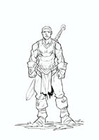 RPG Fantasy Character, Male, Human Warrior