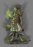 RPG Fantasy Character, Male, Human Savage Wizard
