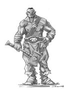 RPG Fantasy Character, Male, Human Barbarian