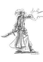 RPG Fantasy Character, Male, Elf Druid