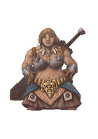 RPG Fantasy Character, Female, Dwarf Warrior